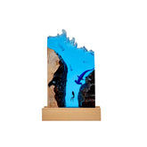 DiscoverSharks Hammerhead LED night light with a 3D reef scene for cozy desk ambiance.