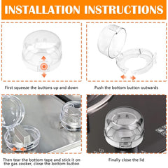 Disflmm universal-fit stove knob safety cover fitting various knobs