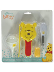 Disney Winnie The Pooh baby 5-piece grooming kit highlighting gentle care for newborns.