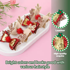 DIVINA VITAE antler hair bows red clip adds cute princess-like flair.