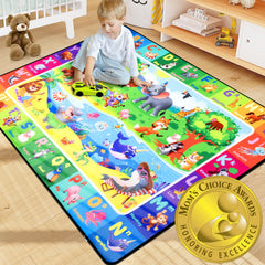 Diysani ABC Kids Rug 5x7ft non-slip surface supports safe play