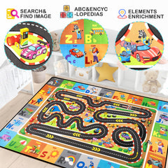 Diysani abc-letters play pattern enhances early literacy through colorful scenes