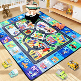 Diysani Educational ABC Rug close-up of animal artwork promotes imaginative play and animal-name learning.