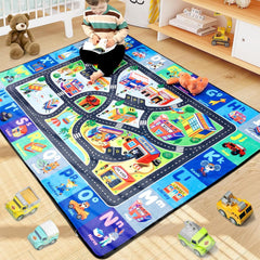 Diysani Educational ABC Rug close-up of animal artwork promotes imaginative play and animal-name learning.
