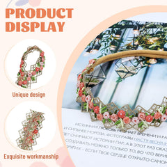Dizila dusty pink flower headband offers gentle color for everyday wear.