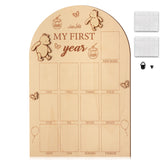 DJianrang first-year photo board with bear pattern for monthly memories display