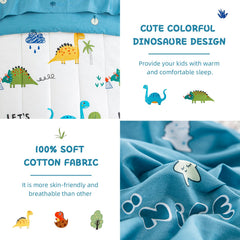DJY pillowcase with dinosaur pattern adds cheerful accent to sleep space
