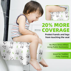 dlnope panda seat cover extended edge offers calf protection