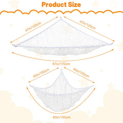 Dntorx stretchable toy hammock fabric showing resilience for plush storage.