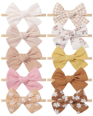 doboi 10pcs baby headbands closeup for gentle newborn styling