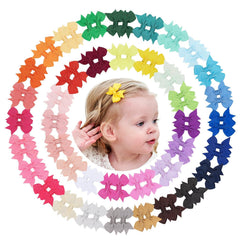 doboi 80pcs baby bows pack closeup showcasing vibrant colors for every outfit
