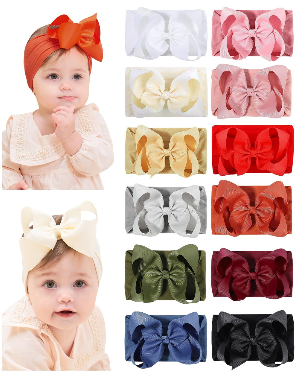 doboi baby headband with soft nylon fabric for gentle all-day comfort