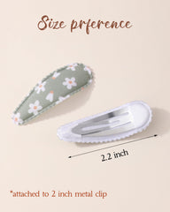 Doboi baby girl clip demonstrates 2.2-inch length for secure styling.
