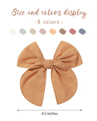 Doboi soft cotton-linen bow fabric feels gentle on delicate hair