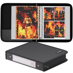 DocSafe fireproof photo album cover in black protects memories with sturdy styling.