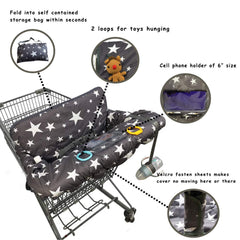 DODO NICI star print universal fit on carts and high chairs.
