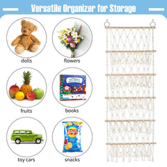 DOEGUAIY hanging toy organizer example in a playroom saves floor space