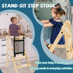 Doerpuz toddler-tower safety rails providing secure access for kids