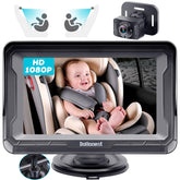 DoHonest baby car camera 1080p-monitor-view for crisp daytime clarity and real-time monitoring.