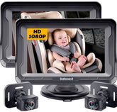 DoHonest 2-Pack headrest-mount provides easy in-car monitoring for two kids.
