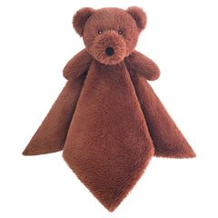 Doindute bear-lovey-blanket offers a cuddly 14-inch companion for soothing naps.