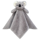 Doindute baby gray koala soft blanket closeup highlighting plush texture for soothing bedtime comfort.