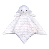 Doindute baby white lamb lovey blanket 13in for comforting cuddles during nap time.