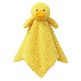 Doindute baby yellow duck lovey closeup shows plush softness for nap time.