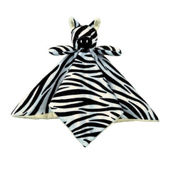 Doindute Baby Zebra lovie blanket closeup shows soft fabric ideal for soothing babies