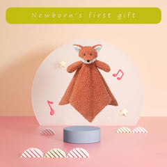 Doindute orange fox lovie folded to showcase soft texture