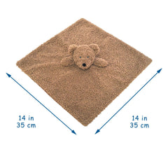 Doindute teddy-bear-lovie-blanket soft plush fabric highlighting cozy texture for cuddling