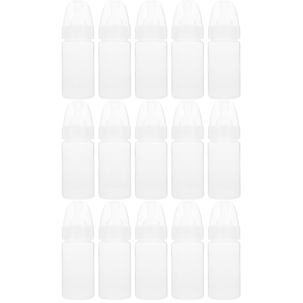 DOITOOL 15 Pcs Disposable Baby Bottles 100ml packaging, portable for events and travel.