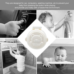 DOITOOL button cover on washing machine for safer, kid-friendly usage.