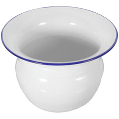 DOITOOL chamber pot close-up shows enamel finish for durability and easy cleaning.
