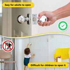 DoktorBaby knob cover crafted from non-toxic PPF for durable safety.