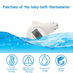 Doli Yearning bath thermometer showing room temperature for safer nursery comfort.