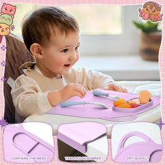 Domensi placemat rolled storage bag demonstrates portable mealtime use on the go.