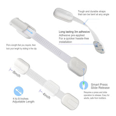 DOMILE adjustable straps extend for thick drawers and cabinet doors