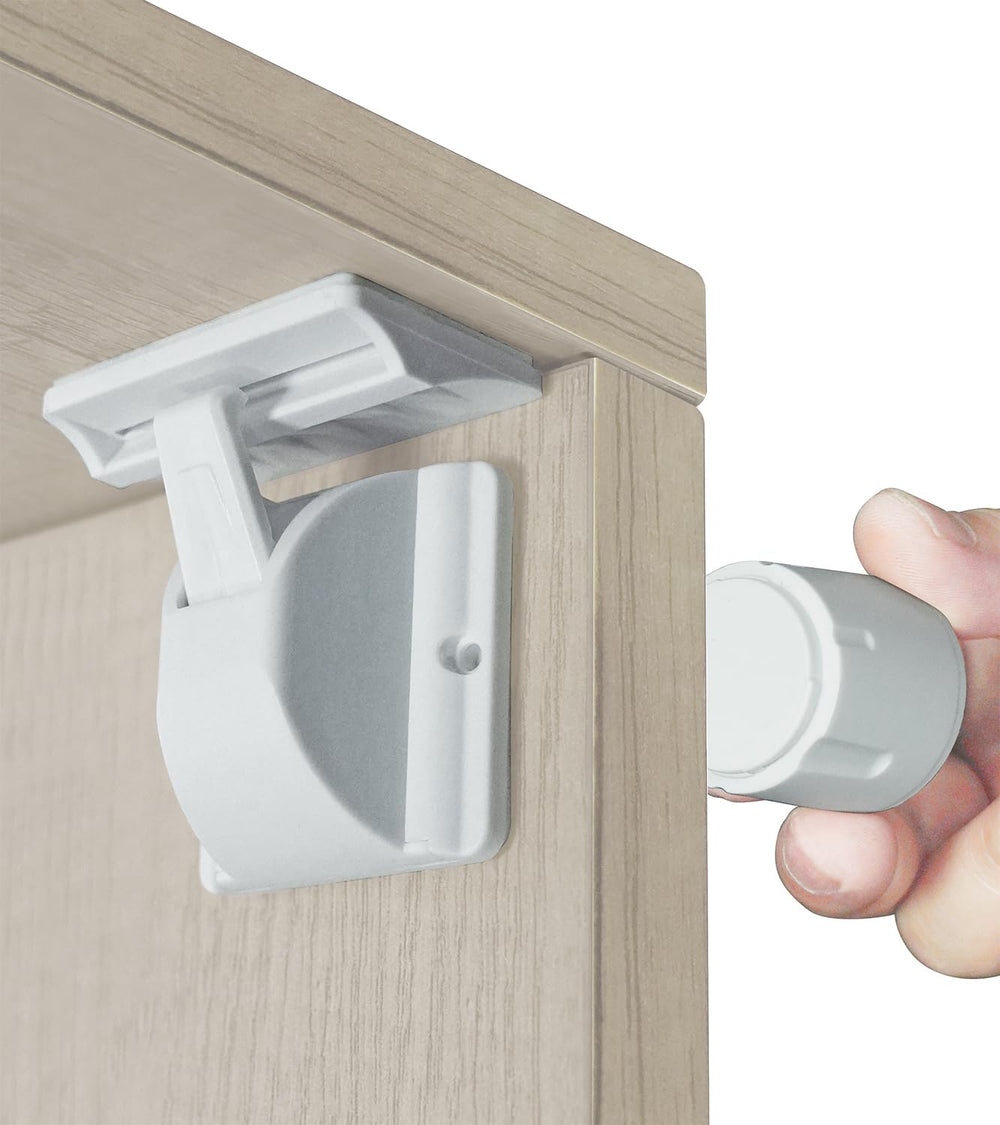 DOMILE magnetic cabinet lock package keeps cabinets secure