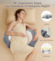 DONAMA 30-degree slope cradle supports spine and provides a natural armrest for better sleep posture.