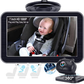 DoHonest baby car camera 7-inch display offers a clear live view for hands-free driving.