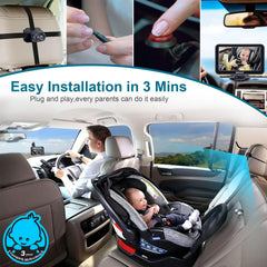 DoHonest headrest mount keeps the camera stable on bumpy roads for steady footage.