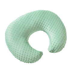 DONOMILO Dots Nursing Pillow Cover Celadon fabric close-up highlights plush softness for baby comfort