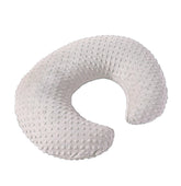 DONOMILO Dots Nursing Pillow Cover closeup fabric highlights plush texture for gentle baby touch