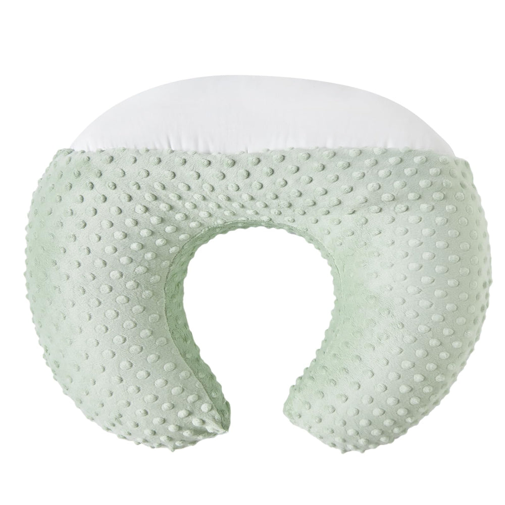 DONOMILO nursing pillow with dots cover delivers soft, breathable comfort for baby during feeds.