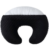 DONOMILO nursing-pillow-ergonomic-position demonstrates ergonomic breastfeeding support for mom and baby