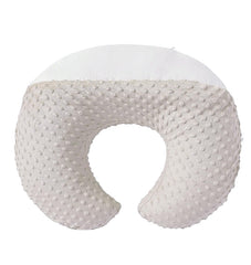 DONOMILO nursing pillow demonstrates left-ergonomic-position for comfortable feeding