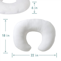 DONOMILO nursing pillow propping-use picture highlights awake-time support.