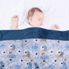 Donsonny blanket double-layer dotted backing adds breathable warmth.