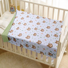 Donsonny baby blanket double-layer dotted backing highlights textured side for soothing hugs.
